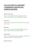WGU D659 OBJECTIVE ASSESSMENT&NewLine;COMPREHENSIVE QUESTIONS AND&NewLine;COMPLETE SOLUTIONS
