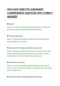 WGU D659 OBJECTIVE ASSESSMENT&NewLine;COMPREHENSIVE QUESTIONS WITH CORRECT&NewLine;ANSWERS