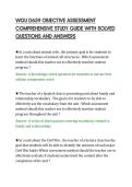 WGU D659 OBJECTIVE ASSESSMENT&NewLine;COMPREHENSIVE STUDY GUIDE WITH SOLVED&NewLine;QUESTIONS AND ANSWERS&NewLine;