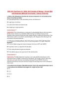 BIOL 101 Final Exam V3 &vert; BIOL 101 Principles of Biology &vert; Actual Q&A &NewLine;with Rationale &lpar;BIOL101 Final Exam&rpar; &vert; Liberty University 