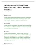WGU D664 COMPREHENSIVE EXAM&NewLine;QUESTIONS AND CORRECT ANSWERS&NewLine;GRADED A&plus;
