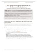 WGU D030 TASK 2 ACTUAL EXAM 2026&sol;2027 &vert; Nursing Service Line for In-Home & Hospice Services &vert; Complete Solutions &vert; Pass Guaranteed - A&plus; Graded&NewLine;&NewLine;
