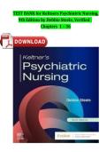 Test Bank for Keltner&rsquo;s Psychiatric Nursing 9th Edition by Debbie Steele&comma; Chapters 1&ndash;3