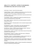 WGU C175 - CHAPTER 1 INTRO TO DATABASES&comma; INFORMATION&comma; AND DATA STUDY GUIDE