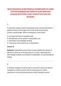MCAT BIOLOGICAL & BIOCHEMICAL FOUNDATIONS OF LIVING &NewLine;SYSTEMS EXAMINATION COMPLETE QUESTIONS AND &NewLine;DETAILED SOLUTIONS LATEST UPDATE THIS YEAR JUST &NewLine;RELEASED