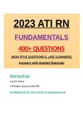 ATI RN Fundamentals 2023 &ndash; 400&plus; Questions & Detailed Rationales