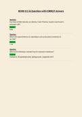 BCMB 311  Questions with CORRECT Answers