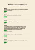BESC 3010 Questions with CORRECT Answers
