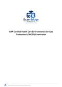 AHA Certified Health Care Environmental Services Professional &lpar;CHESP&rpar; Examination