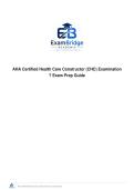 AHA Certified Health Care Constructor &lpar;CHC&rpar; Examination &ndash; Exam Prep Guide