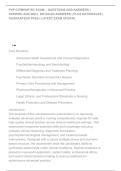 FNP-C&sol;PMHNP-BC EXAM &ndash; QUESTIONS AND ANSWERS &vert; &NewLine;VERIFIED AND WELL DETAILED ANSWERS &vert;