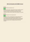 BIO 152  Questions with CORRECT Answers
