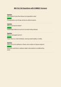 BIO 152  Questions with CORRECT Answers