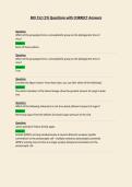 BIO 152  Questions with CORRECT Answers