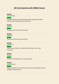 BIO 152  Questions with CORRECT Answers