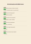 BIO 152  Questions with CORRECT Answers