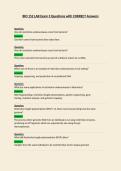 BIO 152 LAB Exam 3 Questions with CORRECT Answers