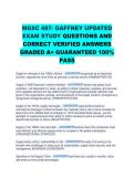 MGSC 487- GAFFNEY UPDATED EXAM STUDY QUESTIONS AND CORRECT VERIFIED ANSWERS GRADED A&plus; GUARANTEED 100&percnt; PASS