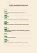 BIO 168  Questions with CORRECT Answers