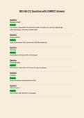 BIO 168  Questions with CORRECT Answers