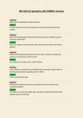 BIO 168  Questions with CORRECT Answers
