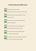 BIO 168  Questions with CORRECT Answers