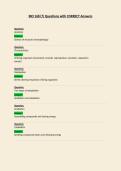 BIO 168  Questions with CORRECT Answers