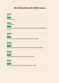 BIO 168  Questions with CORRECT Answers