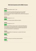 BIOD 102 Questions with CORRECT Answers