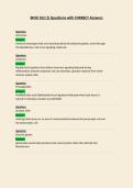 BIOD 102 Questions with CORRECT Answers