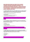 WGU D909-HEALTHCARE LAW AND ETHICS OA EXAM &NewLine;TESTBANK&vert; WESTERN GOVERNORS UNIVERSITY &vert; ALL &NewLine;QUESTIONS AND ANSWERS 2026&sol;2027 &vert; VERIFIED ANSWERS &NewLine;PLUS RATIONALES &vert; GRADED Q&A COMPREHENSIVE STUDY &NewLine;GUIDE &vert; VERIFIED LATEST 2027
