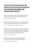 NR 667 FNP CAPSTONE PRACTICUM AND&NewLine;INTENSIVE FINAL EXAM REVISION HANDBOOK&NewLine;2026 DIAGNOSTIC REASONING AND&NewLine;EVIDENCE BASED PRACTICE