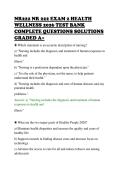 NR222 NR 222 EXAM 2 HEALTH&NewLine;WELLNESS 2026 TEST BANK&NewLine;COMPLETE QUESTIONS SOLUTIONS&NewLine;GRADED A&plus;&NewLine;