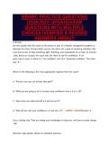NBHWC PRACTICE QUESTIONS&NewLine;&lpar;2026&sol;2027&rpar; UPDATE&vert;EXAM&NewLine;QUESTIONS WITH MULTIPLE&NewLine;CHOICES &vert;VERIFIED & REVISED&NewLine;ANSWERS &lpar;NEW&rpar;&excl;&excl;&excl;