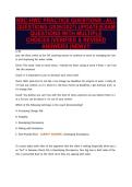 NBC-HWC PRACTICE QUESTIONS - ALL&NewLine;QUESTIONS &lpar;2026&sol;2027&rpar; UPDATE&vert;EXAM&NewLine;QUESTIONS WITH MULTIPLE&NewLine;CHOICES &vert;VERIFIED & REVISED&NewLine;ANSWERS &lpar;NEW&rpar;&excl;&excl;&excl;