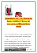 Xactimate Level 2 Certification Exam 2026&sol;2027 &ndash; 80&plus; Questions & Answers &vert; Estimates&comma; Sketch&comma; Roofs&comma; Line Items&comma; Depreciation & Claims