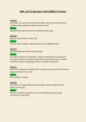 BIOL 133 Questions with CORRECT Answers