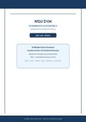 WGU D104&NewLine;INTERMEDIATE ACCOUNTING II&NewLine;Comprehensive Assessment &lpar;Focus&rpar;&NewLine;2026 &sol; 2027 UPDATE