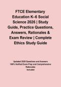 FTCE Elementary Education K&ndash;6 Social Science 2026 &vert; Study Guide&comma; Practice Questions&comma; Answers&comma; Rationales & Exam Review
