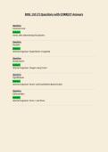 BIOL 133 Questions with CORRECT Answers