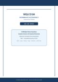 WGU D104&NewLine;INTERMEDIATE ACCOUNTING II&NewLine;Comprehensive Review&NewLine;2026 &sol; 2027 UPDATE