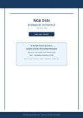 WGU D104&NewLine;INTERMEDIATE ACCOUNTING II&NewLine;Final Exam Prep&NewLine;2026 &sol; 2027 UPDATE