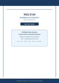 WGU D104&NewLine;INTERMEDIATE ACCOUNTING II&NewLine;Objective Assessment V2&NewLine;2026 &sol; 2027 UPDATE