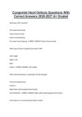 Congenital Heart Defects Questions With &NewLine;Correct Answers 2026-2027 A&plus; Graded