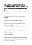 NR302 FINAL COMPREHENSIVE&NewLine;EXAM 2026 FINAL PAPER PRACTICE&NewLine;QUESTIONS ANSWERS ACCURATE&NewLine;A&plus;