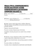 NR302 FINAL COMPREHENSIVE&NewLine;EXAM 2026 STUDY GUIDE&NewLine;COMPREHENSIVE QUESTIONS&NewLine;ANSWERS GRADED A&plus;