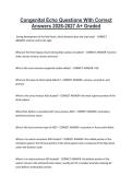 Congenital Echo Questions With Correct &NewLine;Answers 2026-2027 A&plus; Graded 