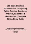 ILTS 305 Elementary Education 1&ndash;6 2026 &vert; Study Guide&comma; Practice Questions&comma; Answers&comma; Rationales & Exam Review