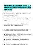 NR304 HEALTH ASSESSMENT II PRACTICE&NewLine;PAPER 2026 QUESTIONS WITH SOLUTIONS&NewLine;GRADED A&plus;
