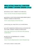 NR326 ACTUAL EXAM FULL QUESTIONS&NewLine;AND CORRECT ANSWERS GRADED A PLUS&NewLine;